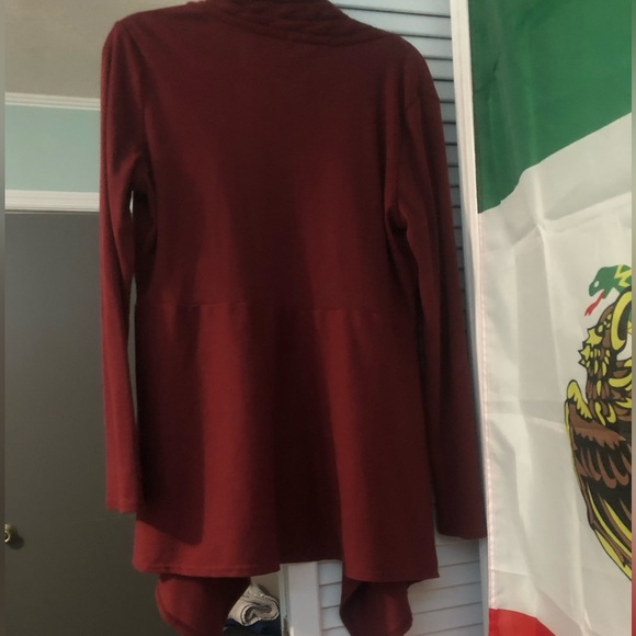 Rusty orange plus size cardigan - Picture 7 of 7